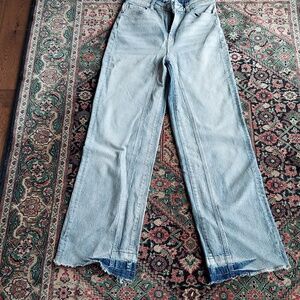 Free People Wide Leg Women's Light Blue Jeans Size 27